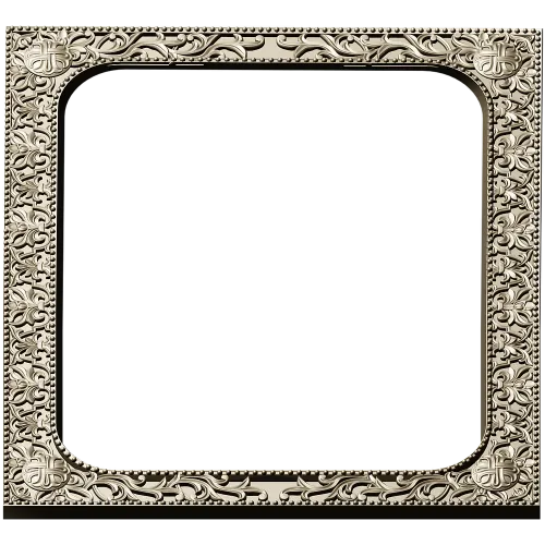 Baroque Floral Rectangular Frame STL for CNC