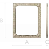 Baroque Floral Rectangular Frame STL for CNC