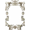 Rococo Floral Frame STL for CNC