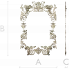 Rococo Floral Frame STL for CNC