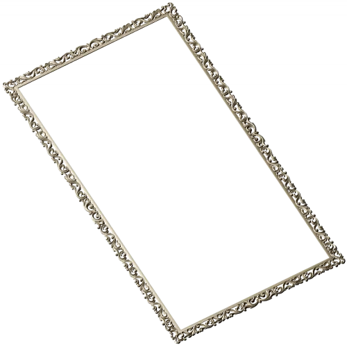 Ornate Baroque Rectangular Frame STL for CNC