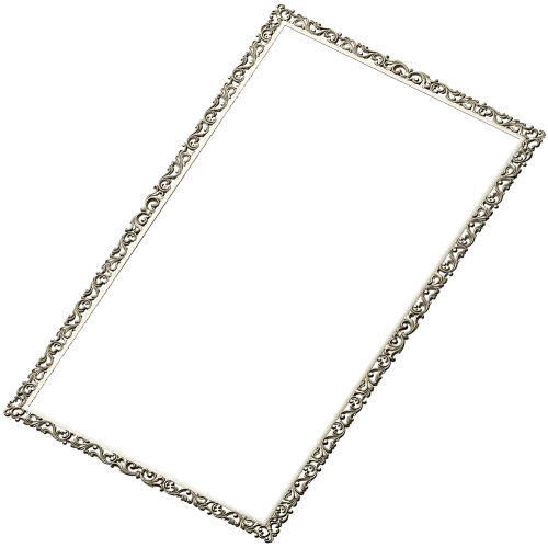 Ornate Baroque Rectangular Frame STL for CNC