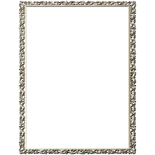 Ornate Baroque Rectangular Frame STL for CNC
