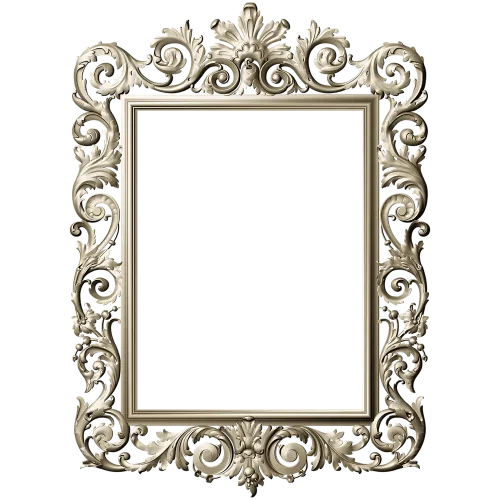 Baroque frame STL 3D model for CNC milling