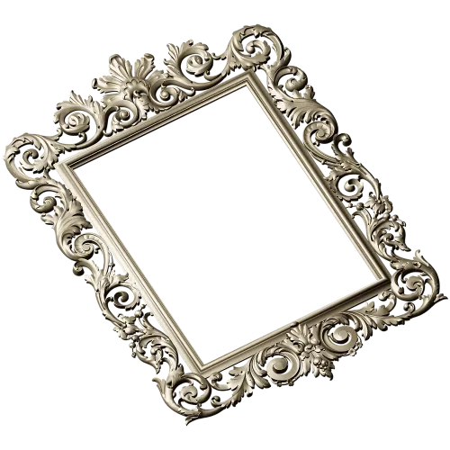 Baroque frame STL 3D model for CNC milling