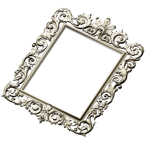 Baroque frame STL 3D model for CNC milling