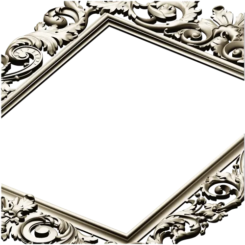 Baroque frame STL 3D model for CNC milling