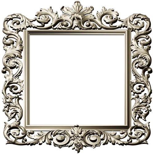 Baroque frame STL 3D model for CNC milling