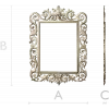 Baroque frame STL 3D model for CNC milling