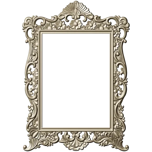 Rococo Ornamental Frame STL for CNC