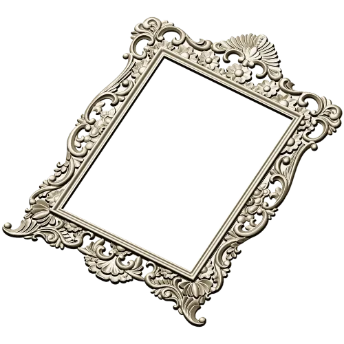 Rococo Ornamental Frame STL for CNC