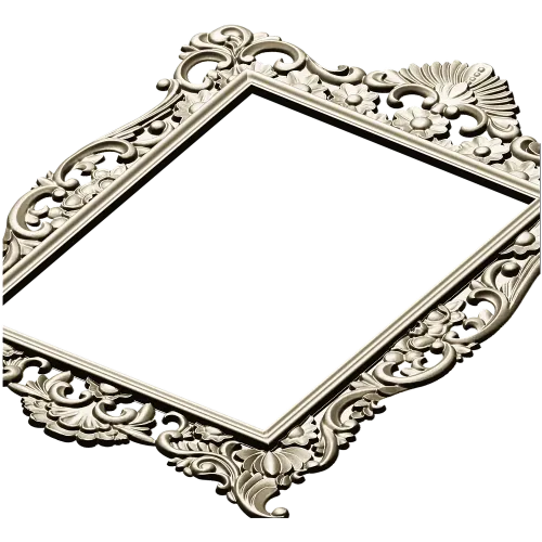 Rococo Ornamental Frame STL for CNC