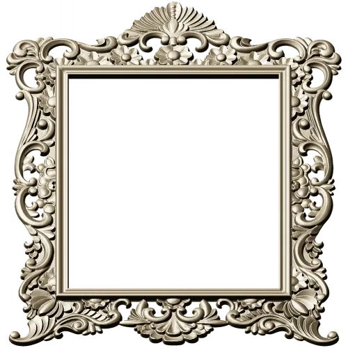 Rococo Ornamental Frame STL for CNC