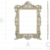 Rococo Ornamental Frame STL for CNC