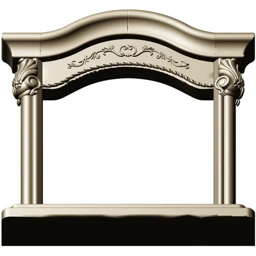 Baroque Arched Frame STL - 3D model for CNC router