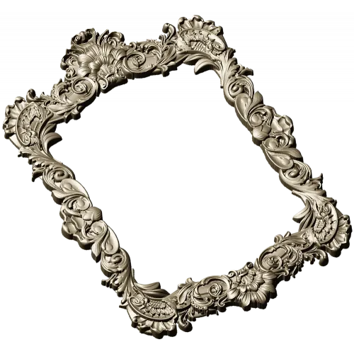 Baroque Rococo Frame STL for CNC Milling