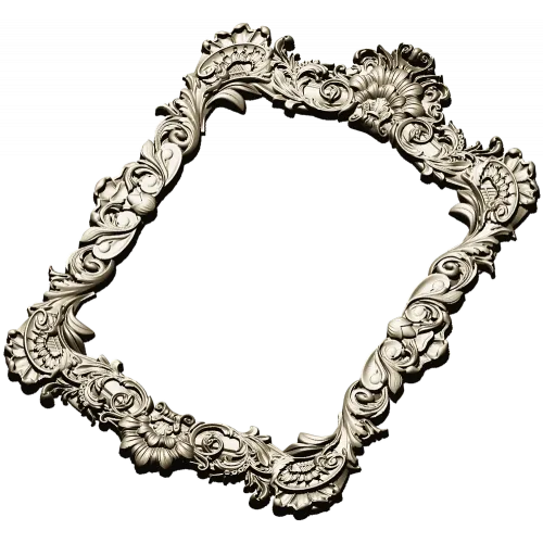 Baroque Rococo Frame STL for CNC Milling