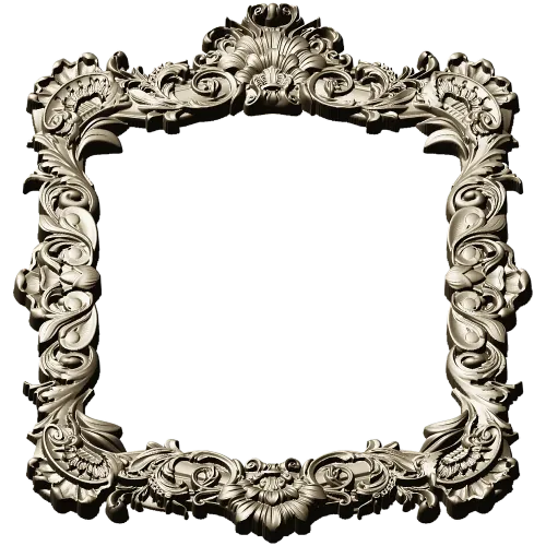 Baroque Rococo Frame STL for CNC Milling