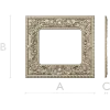 Baroque Ornate Square Frame - STL 3D model for CNC