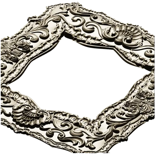 Baroque Shell Frame STL for CNC Carving