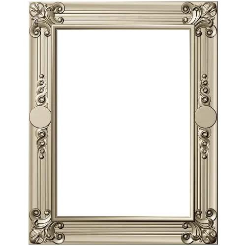 Baroque Corner Frame 3D model STL for CNC milling
