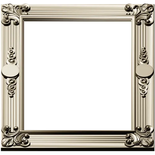 Baroque Corner Frame 3D model STL for CNC milling