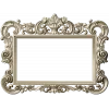Baroque rectangular frame STL - ornate 3D model for CNC