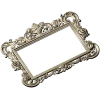 Baroque rectangular frame STL - ornate 3D model for CNC