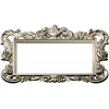 Baroque rectangular frame STL - ornate 3D model for CNC