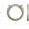 Ornate Acanthus Round Frame - 3D STL for CNC