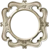Rococo Round Frame STL for CNC - Baroque Medallion 3D Model