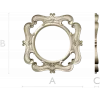 Rococo Round Frame STL for CNC - Baroque Medallion 3D Model