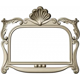 Seashell Rococo Frame
