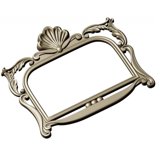 Ornate Seashell Rococo Frame STL for CNC