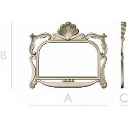 Seashell Rococo Frame