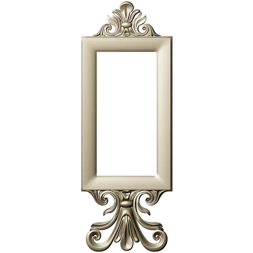 Baroque Rectangular Frame STL for CNC