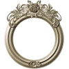 Ornate Round Floral Frame - STL 3D Model for CNC