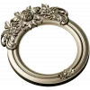 Ornate Round Floral Frame - STL 3D Model for CNC
