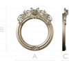 Ornate Round Floral Frame - STL 3D Model for CNC