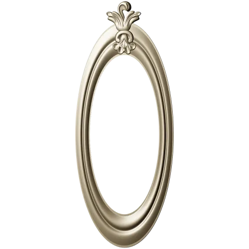 Baroque Oval Frame STL for CNC