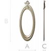 Baroque Oval Frame STL for CNC
