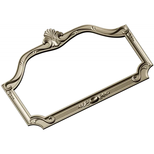 Ornate Rococo Shell Frame STL for CNC