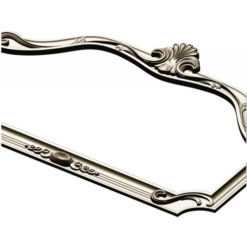 Ornate Rococo Shell Frame STL for CNC
