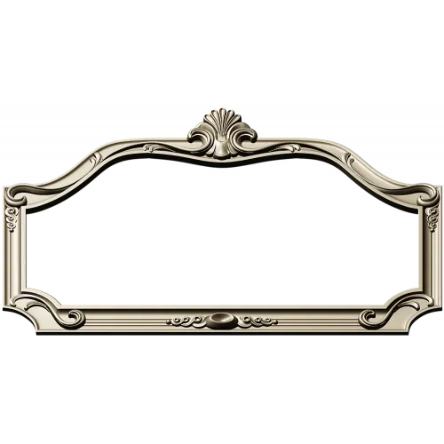 Ornate Rococo Shell Frame STL for CNC