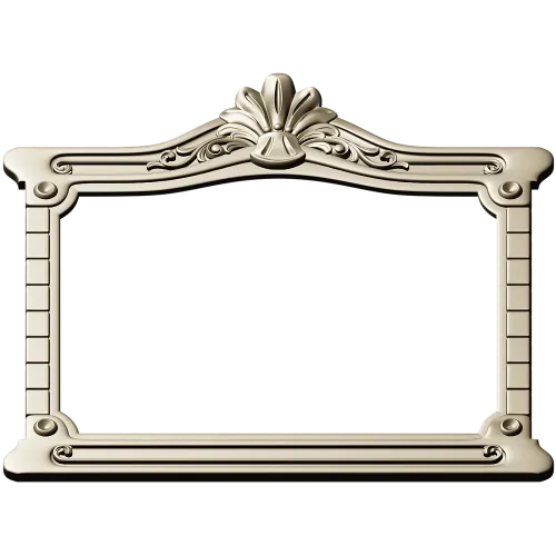 Regal Shell Ornate Frame - STL 3D model for CNC
