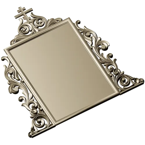 Ornate Orthodox Icon Frame STL for CNC milling