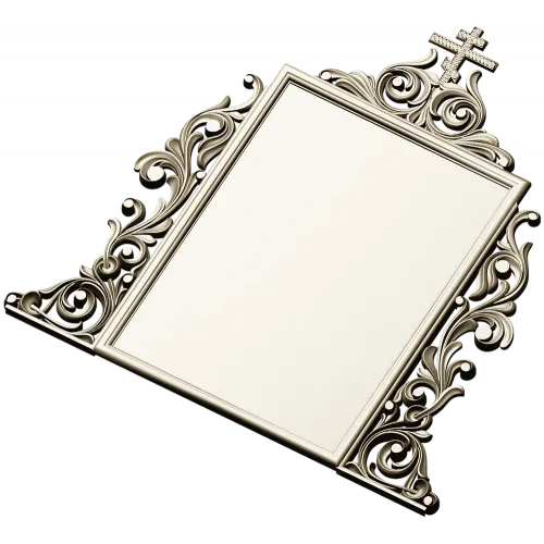 Ornate Orthodox Icon Frame STL for CNC milling