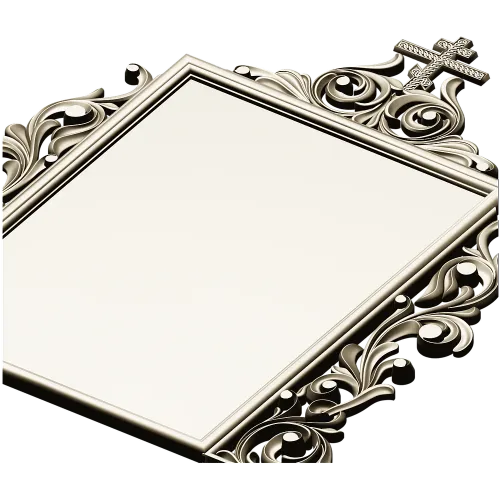 Ornate Orthodox Icon Frame STL for CNC milling