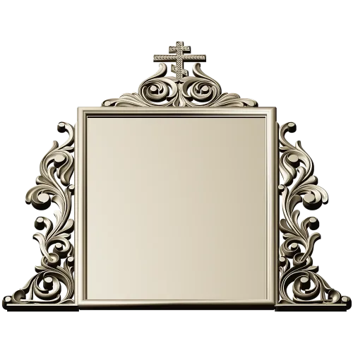 Ornate Orthodox Icon Frame STL for CNC milling