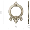 Ornate Round Frame STL for CNC
